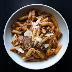 Pasta Bolognese Färdig Måltid Vego
