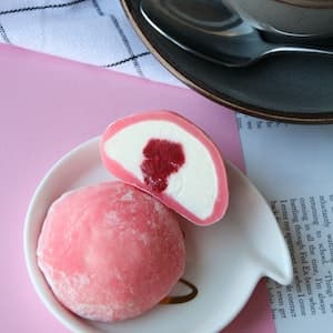 Marsipanlock Rosa