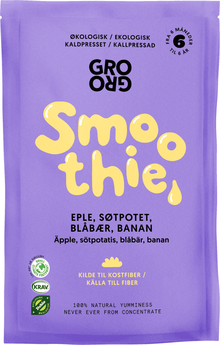 Smoothie Äpple, Sötpotatis & Blåbär KRAV