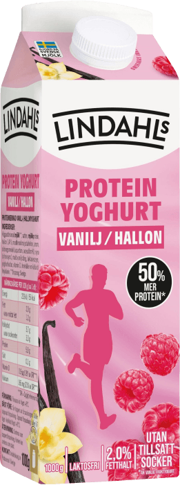 Proteinyoghurt Vanilj Hallon Laktosfri 2%