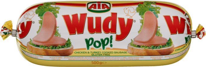 Wudy Pop! Kyckling&kalkon Salami