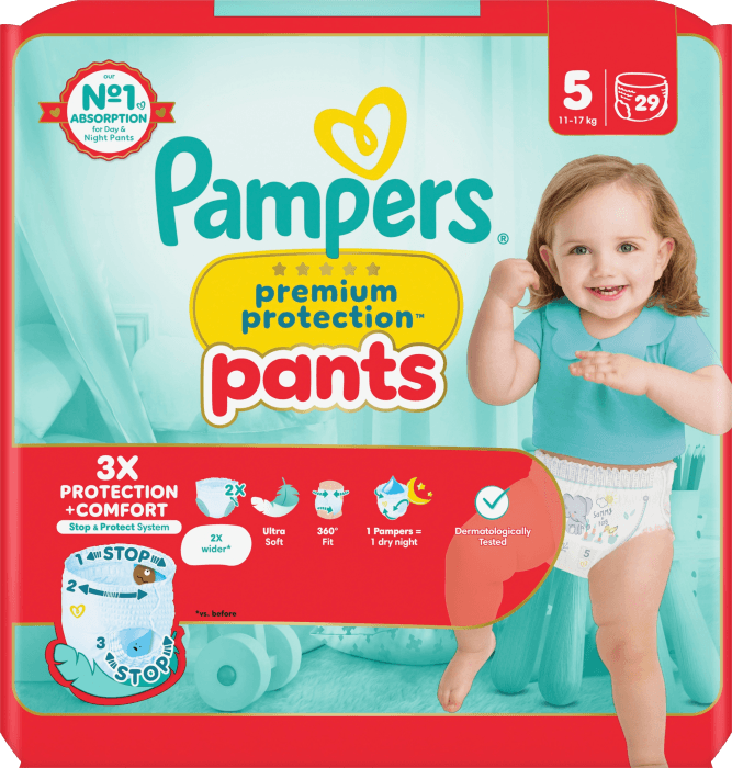 Byxblöjor Premium Protection Pants S5 11-17kg