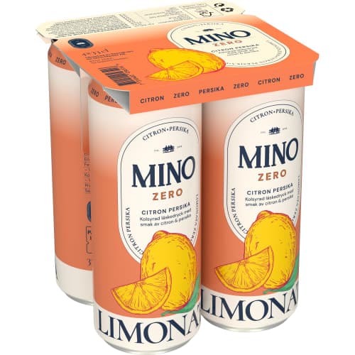 Limonata Citron Persika Zero 4x33cl