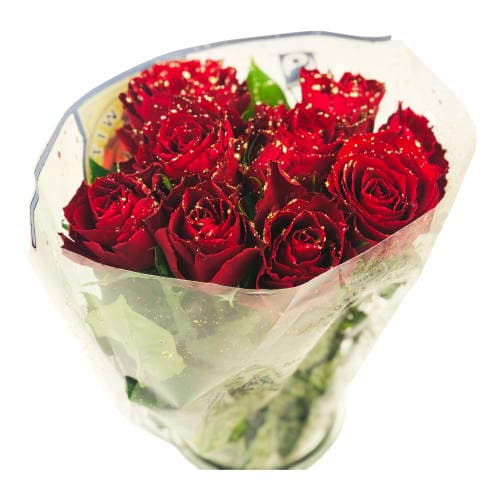 Rosor Röda med Glitter