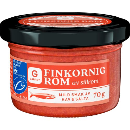 Finkornig Rom Röd