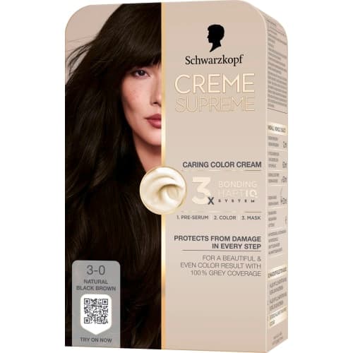 3.0 Natural Black Brown Permanent Hårfärg