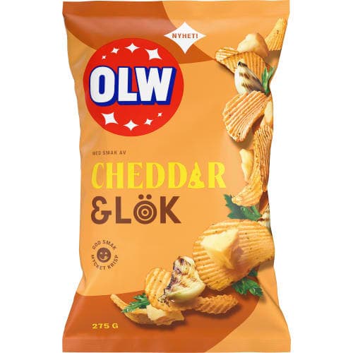 Potatischips Chips Cheddar/Lök