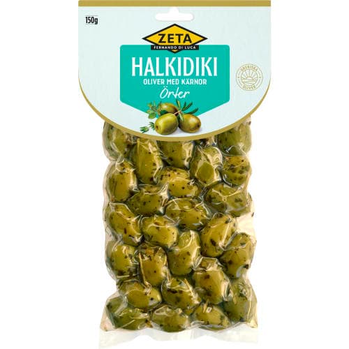 Halkidiki Oliver med Kärnor Örter