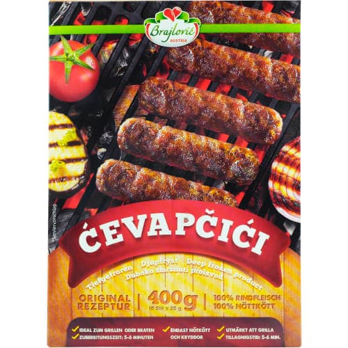 Köttfärsbiffar Cevapcici Sarajevo