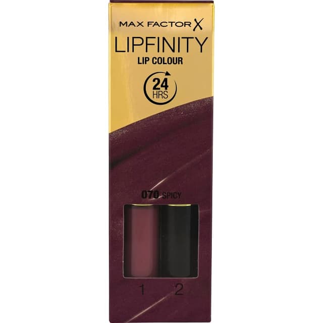 Lipfinity 70 Spicy Läppfärg ca 2ml 2-p