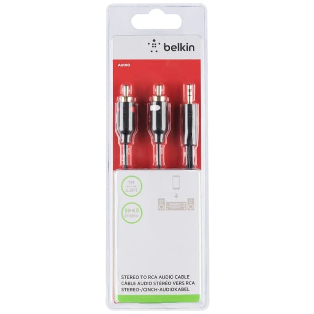 Ljudkabel RCA Guld 3,5mm
