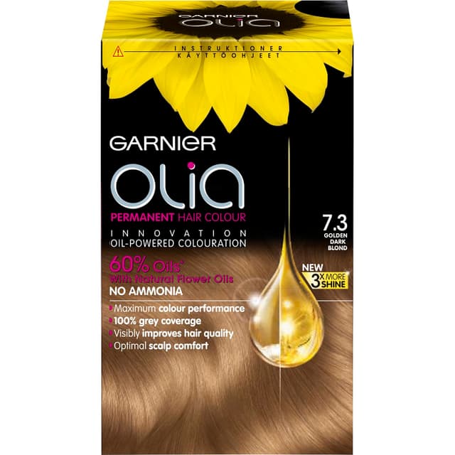 Hårfärg 7.3 Golden dark blond 1-p Olia