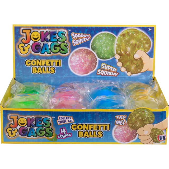 Squishy Confettiboll 1p