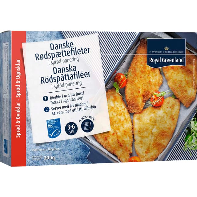 Rödspättafilé6st Fryst