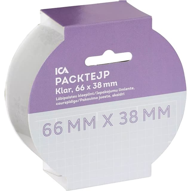 Packtejp Klar 38mmx66m Home