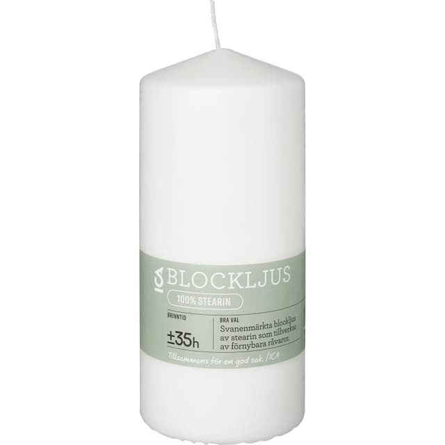 Blockljus Vitt 7x