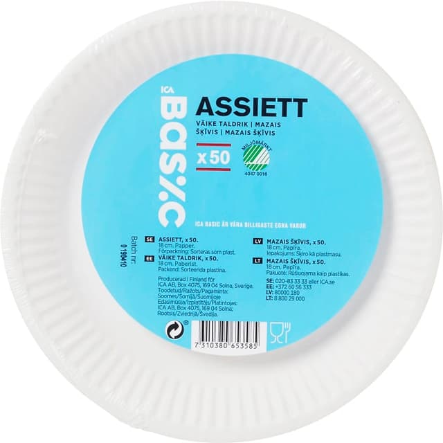 Assiett Vit 50-p ICA