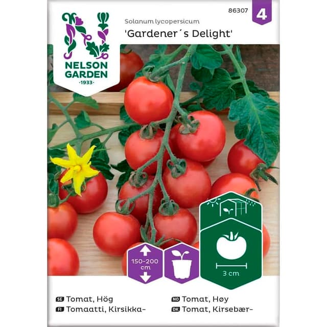 Tomatat Körsbär Gardener´s Delight