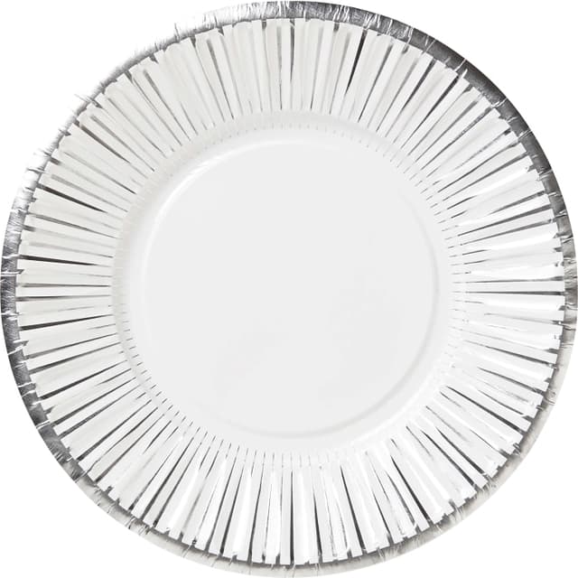 Engångsassiett Silver 8-p