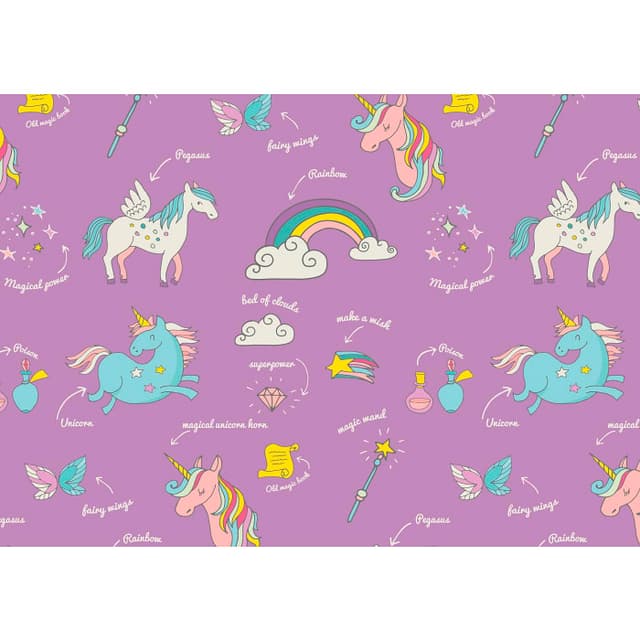 Presentpapper Unicorn