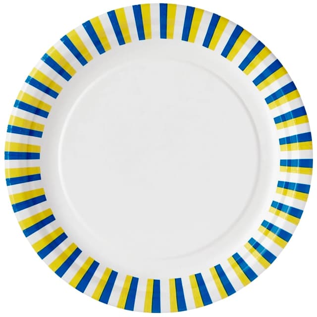 Assiett Svenska flaggan 12-p