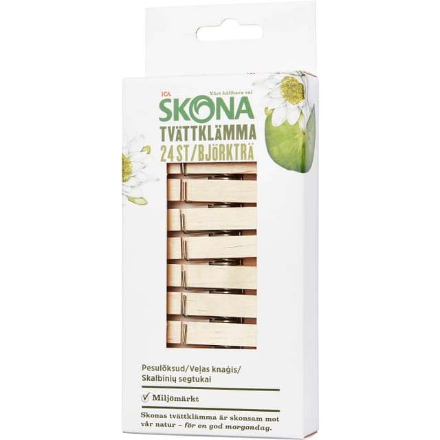 Tvättklämma Trä