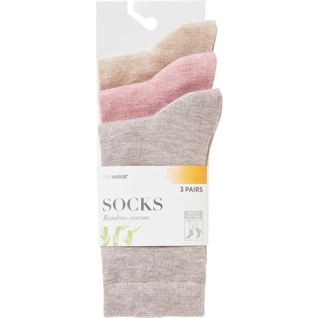 Strumpa Bambu Slubby stl41 3-p