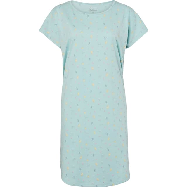Big tee Alice Grön blomma S/M