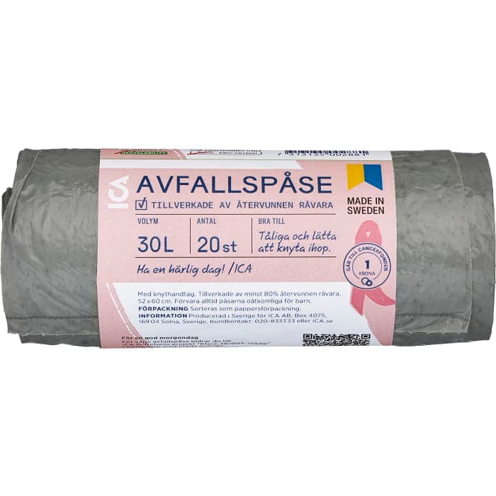Avfallspåse Rosa Bandet