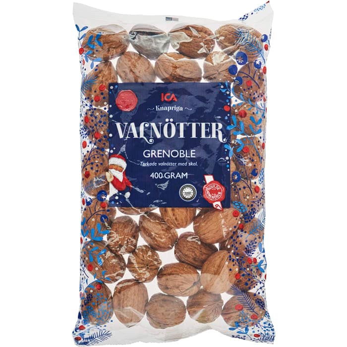 Valnötter Grenoble Torkade med skal
