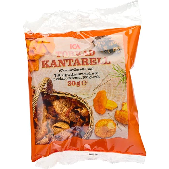 Kantarell Torkad
