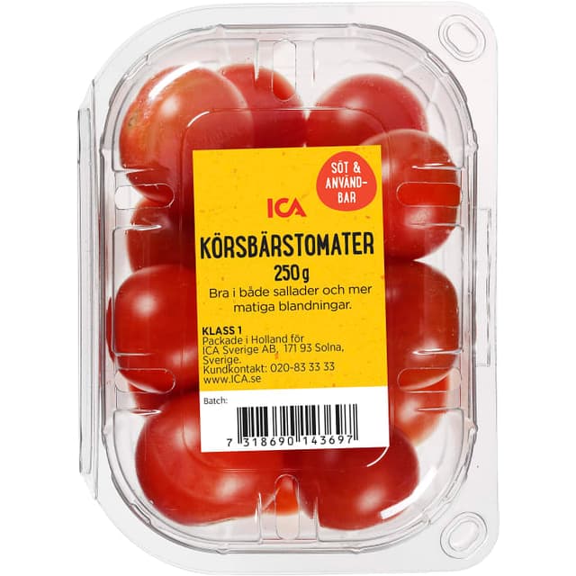 Körsbärstomater