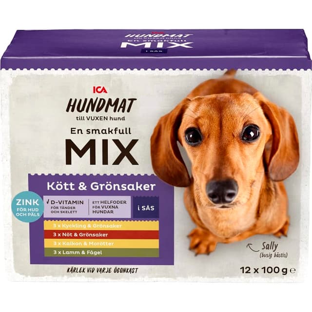 Hundmat Kött & Grönsaker i sås