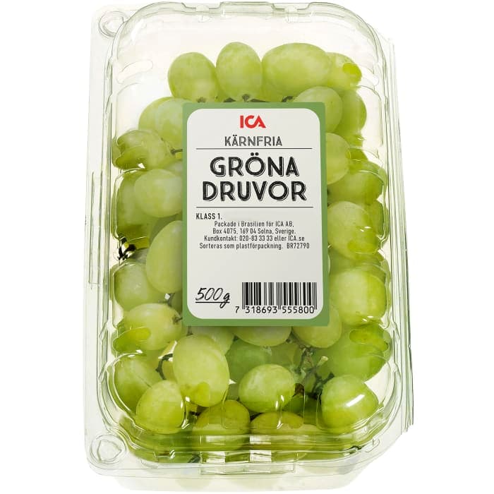 Druvor Thompson Seedless Gröna kärnfria