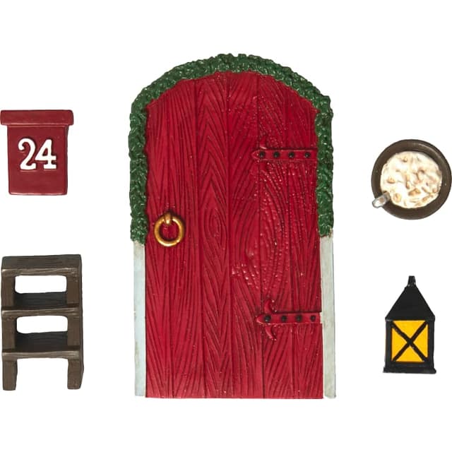 Nissedörr 5 delar röd