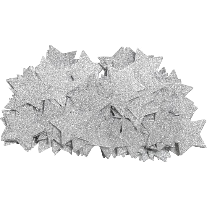 Konfetti Stjärna Silverglitter