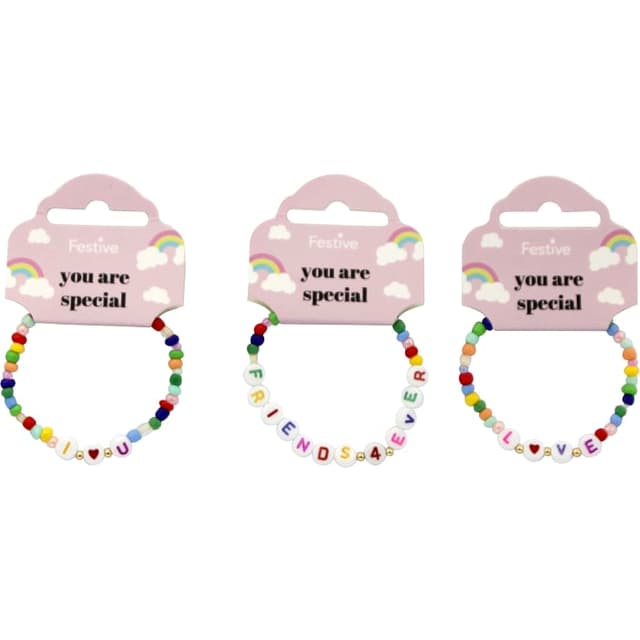 Pärlarmband 3 sorterat