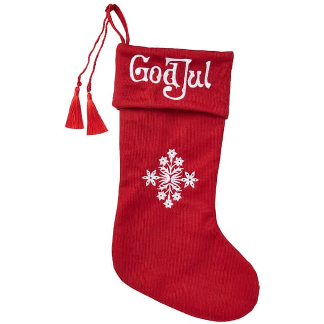 Julstrumpa röd