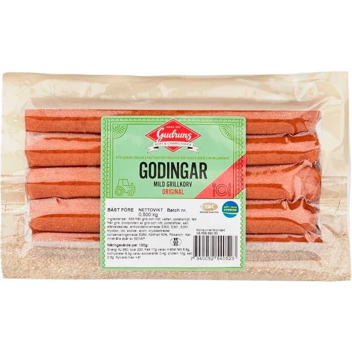 Grillkorv Goding Original Alspånsrökt