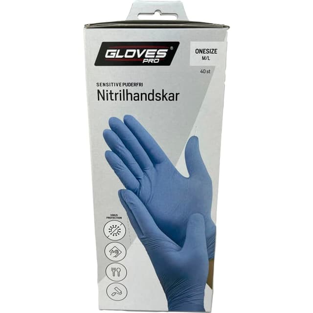 Engångshandske Nitril M/L