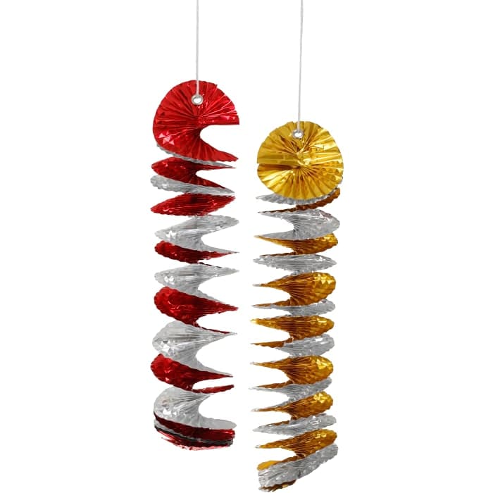 Virvateller Röd & guld