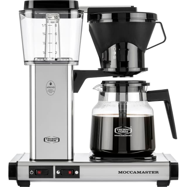 Kaffebryggare Manuell Matt silver