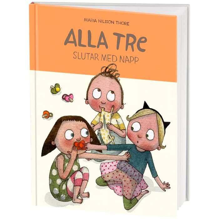 Alla tre slutar med napp