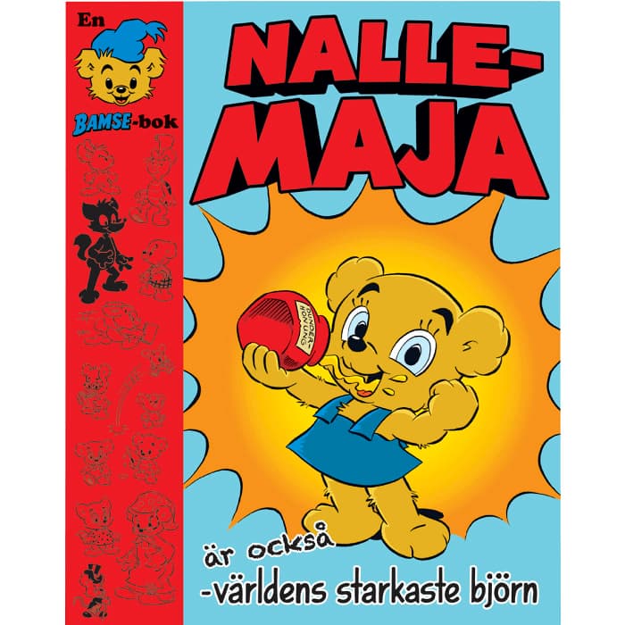 Bamse Sagomålarbok Nalle-Maja