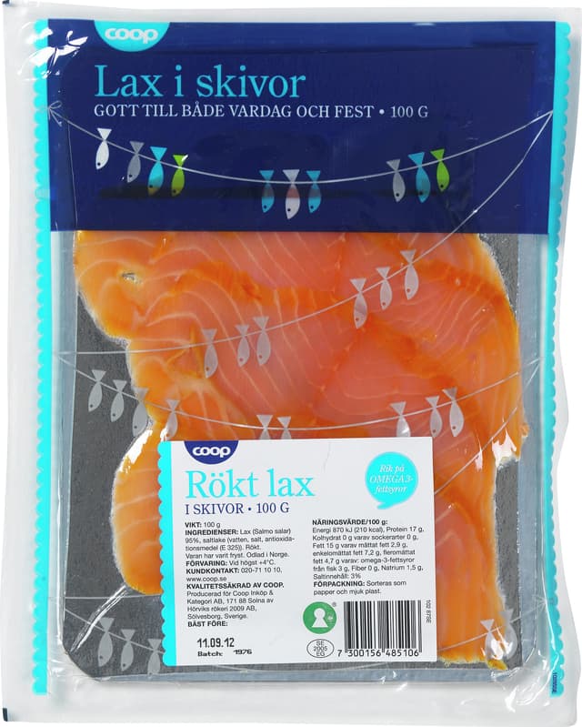Lax Rökt Skivad