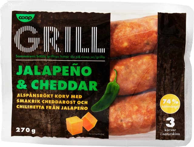 Grillkorv Jalapeno & Cheddar