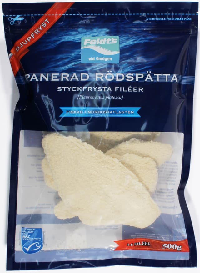 Panerad Rödspättafilé MSC Fryst