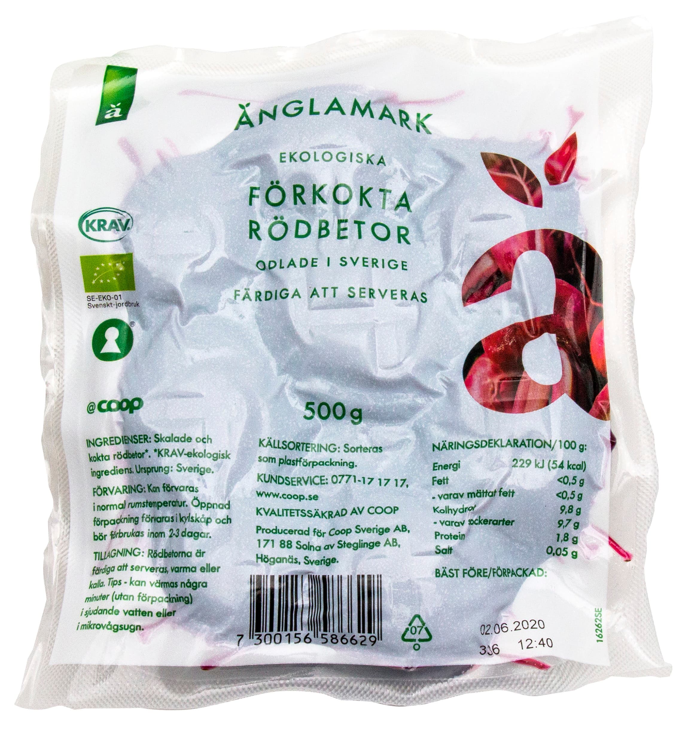 Rödbetor Förkokta Eko