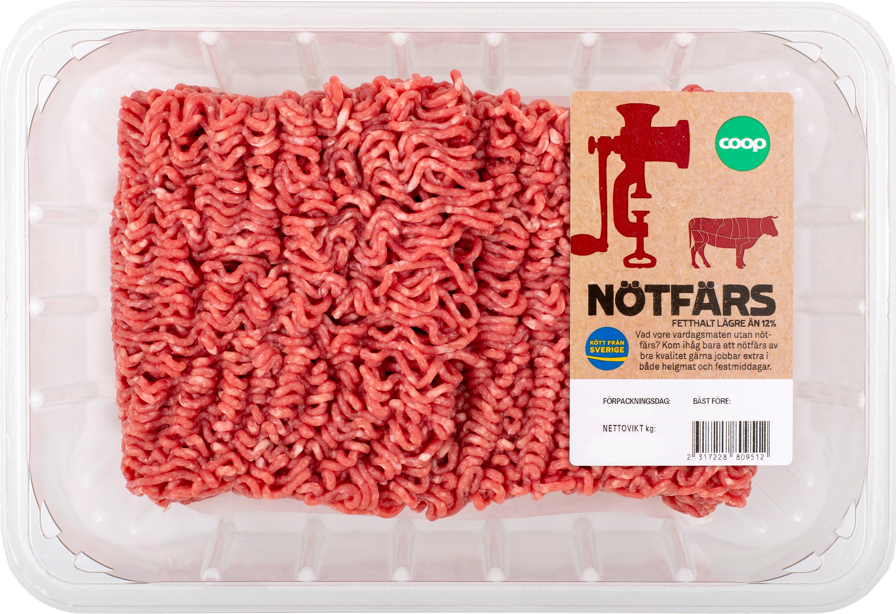 Nötfärs 12%