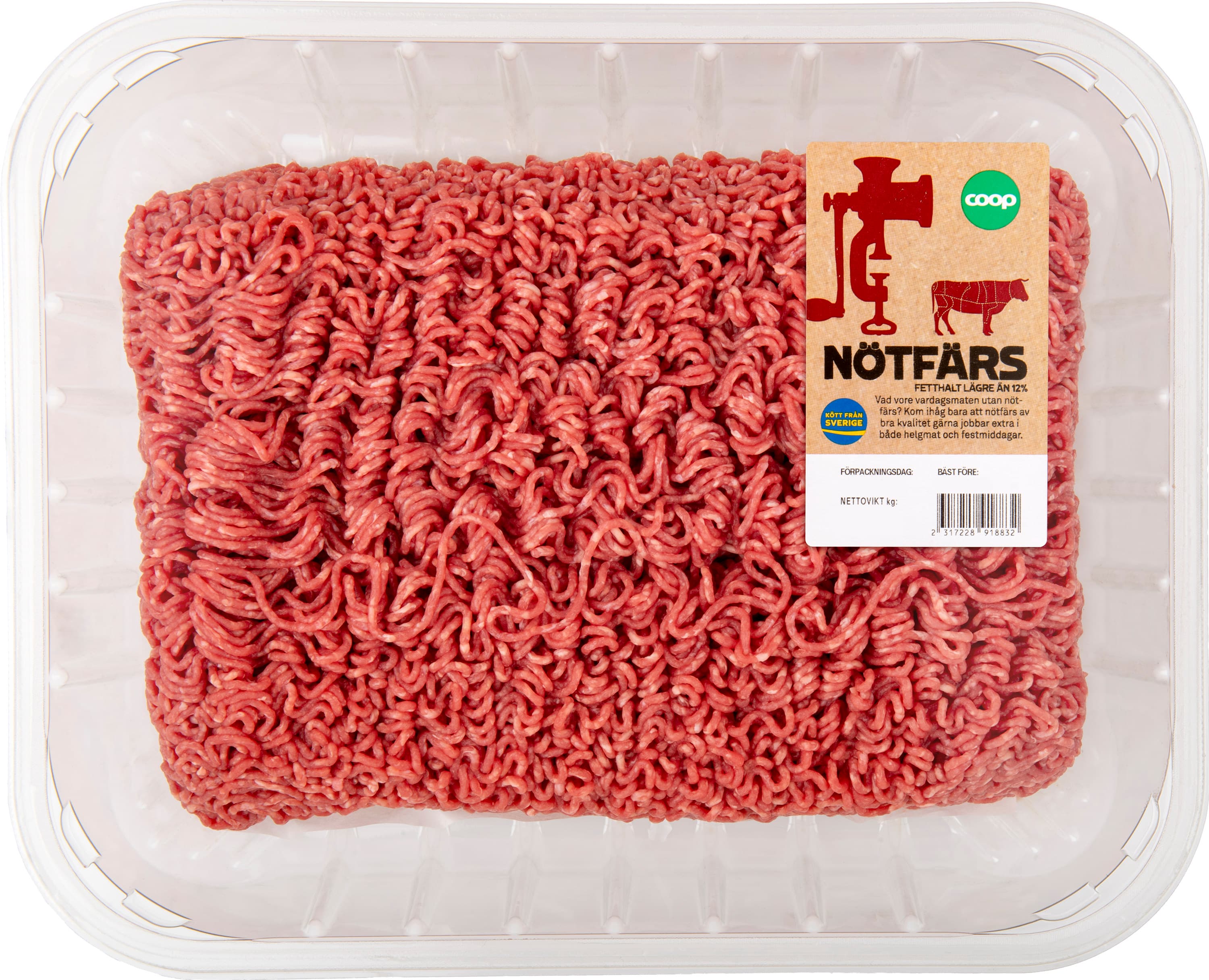 Nötfärs 12%